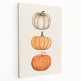 Abstract fall scenery on stretched canvas with vivid orange and yellow tones, ideal for kitchen wall art.