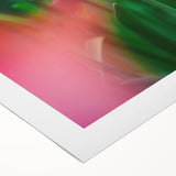 Art deco poster featuring a stylized spring scene in pastel shades on rolled canvas, ideal for dining room wall art.