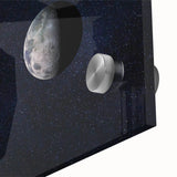 Sun and Moon Wall Art - NASA Space Exploration Canvas Print