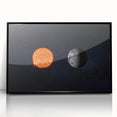 Sun and Moon Wall Art - NASA Space Exploration Canvas Print