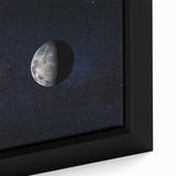 Sun and Moon Wall Art - NASA Space Exploration Canvas Print