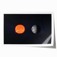 Sun and Moon Wall Art - NASA Space Exploration Canvas Print