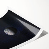 Sun and Moon Wall Art - NASA Space Exploration Canvas Print