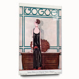 Vintage Vogue Cover Art - Elegant 1920s Fashion Illustration Print