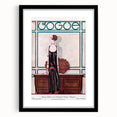 Vintage Vogue Cover Art - Elegant 1920s Fashion Illustration Print