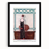Vintage Vogue Cover Art - Elegant 1920s Fashion Illustration Print