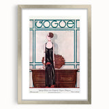 Vintage Vogue Cover Art - Elegant 1920s Fashion Illustration Print