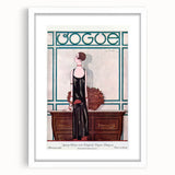 Vintage Vogue Cover Art - Elegant 1920s Fashion Illustration Print