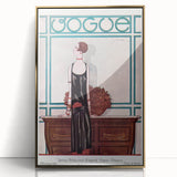 Vintage Vogue Cover Art - Elegant 1920s Fashion Illustration Print