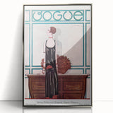 Vintage Vogue Cover Art - Elegant 1920s Fashion Illustration Print