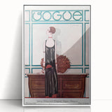 Vintage Vogue Cover Art - Elegant 1920s Fashion Illustration Print