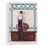 Vintage Vogue Cover Art - Elegant 1920s Fashion Illustration Print