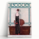 Vintage Vogue Cover Art - Elegant 1920s Fashion Illustration Print