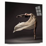 Graceful Motion in Flow – Minimalist Emotive Figure Wall Art