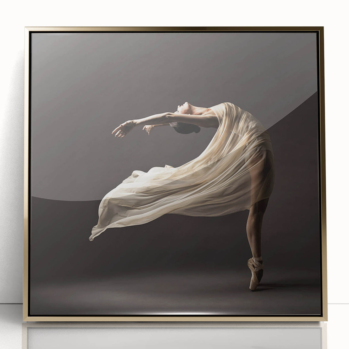 Graceful Motion in Flow – Minimalist Emotive Figure Wall Art
