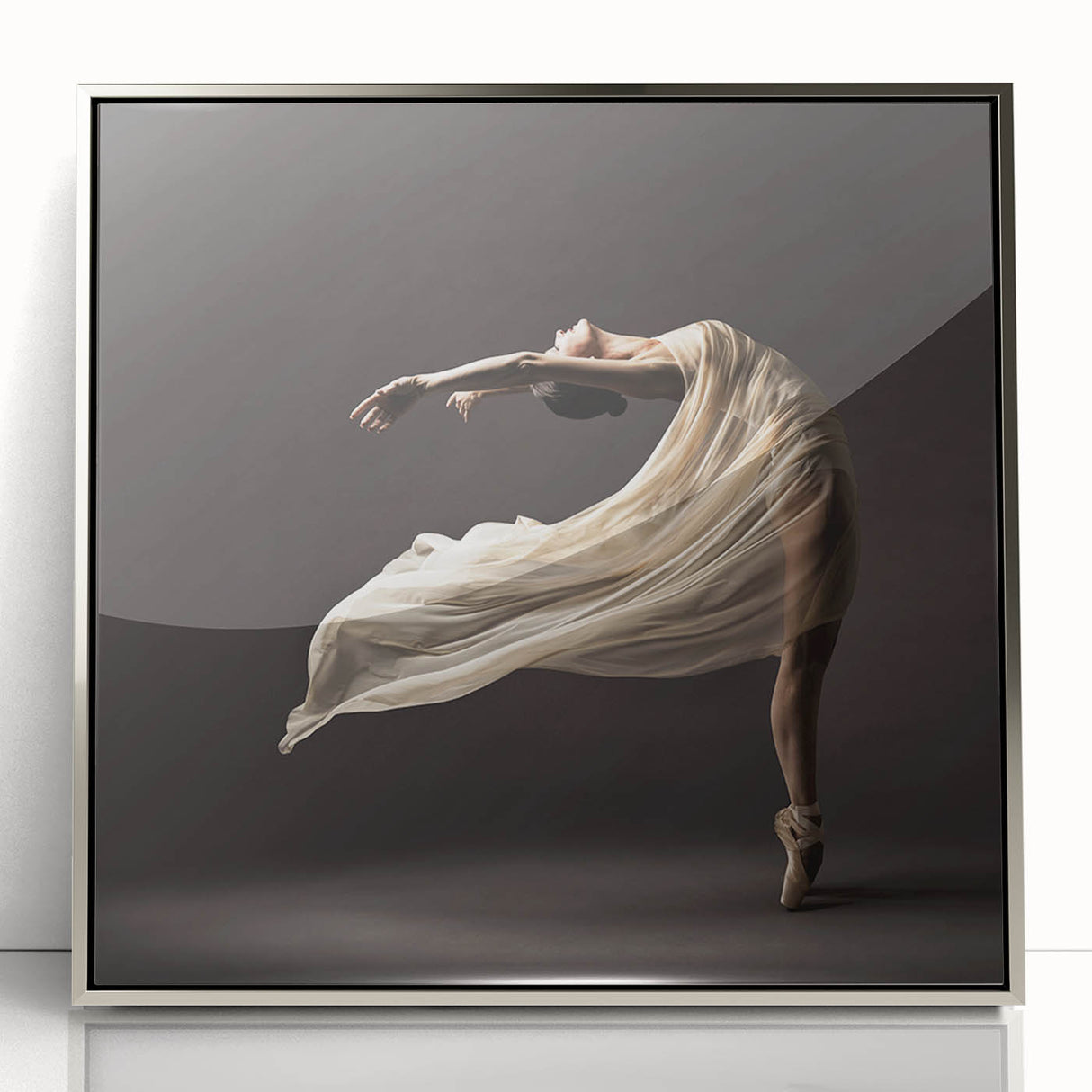 Graceful Motion in Flow – Minimalist Emotive Figure Wall Art
