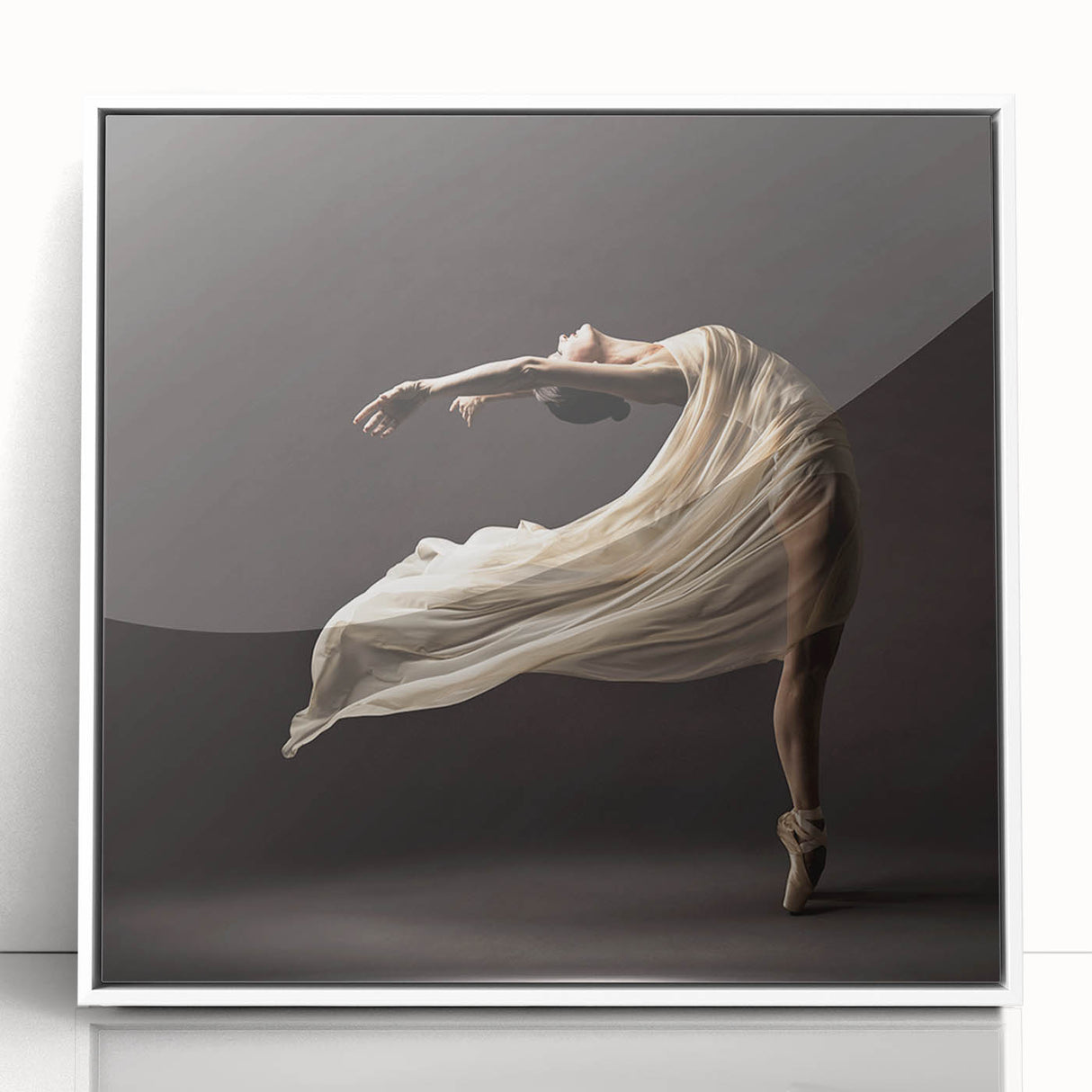 Graceful Motion in Flow – Minimalist Emotive Figure Wall Art