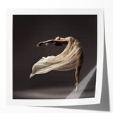 Graceful Motion in Flow – Minimalist Emotive Figure Wall Art