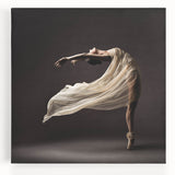 Graceful Motion in Flow – Minimalist Emotive Figure Wall Art