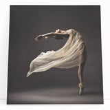 Graceful Motion in Flow – Minimalist Emotive Figure Wall Art