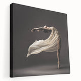 Graceful Motion in Flow – Minimalist Emotive Figure Wall Art