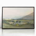 Romantic Art Print: Antoine Chintreuil's Fortified Hill Landscape