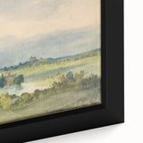 Romantic Art Print: Antoine Chintreuil's Fortified Hill Landscape