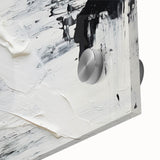 Textured Black & White Abstract Bedroom Wall Art – Canvas & Prints