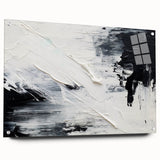 Textured Black & White Abstract Bedroom Wall Art – Canvas & Prints