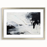 Textured Black & White Abstract Bedroom Wall Art – Canvas & Prints