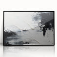 Textured Black & White Abstract Bedroom Wall Art – Canvas & Prints