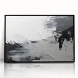 Textured Black & White Abstract Bedroom Wall Art – Canvas & Prints