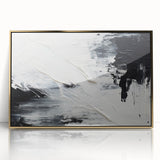 Textured Black & White Abstract Bedroom Wall Art – Canvas & Prints