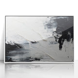 Textured Black & White Abstract Bedroom Wall Art – Canvas & Prints