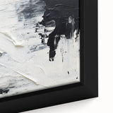 Textured Black & White Abstract Bedroom Wall Art – Canvas & Prints