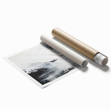 Textured Black & White Abstract Bedroom Wall Art – Canvas & Prints