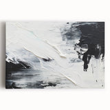 Textured Black & White Abstract Bedroom Wall Art – Canvas & Prints