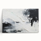Textured Black & White Abstract Bedroom Wall Art – Canvas & Prints