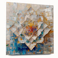 Textured Abstract Geometric Art - Modern Living Room Wall Decor