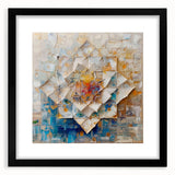 Textured Abstract Geometric Art - Modern Living Room Wall Decor