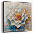 Textured Abstract Geometric Art - Modern Living Room Wall Decor