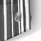 Black and White Office Wall Art – Modern Vertical Line Abstract