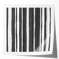 Black and White Office Wall Art – Modern Vertical Line Abstract