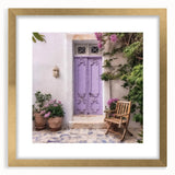 Extra large abstract art print of a Greek door, textured in gold tones, framed, ideal for living room decor.