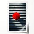 Extra large rolled print of a minimalist floral design in muted colors, suitable for dining room or bathroom wall art.