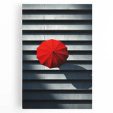 Large black and white architectural print on stretched canvas, featuring intricate building details.