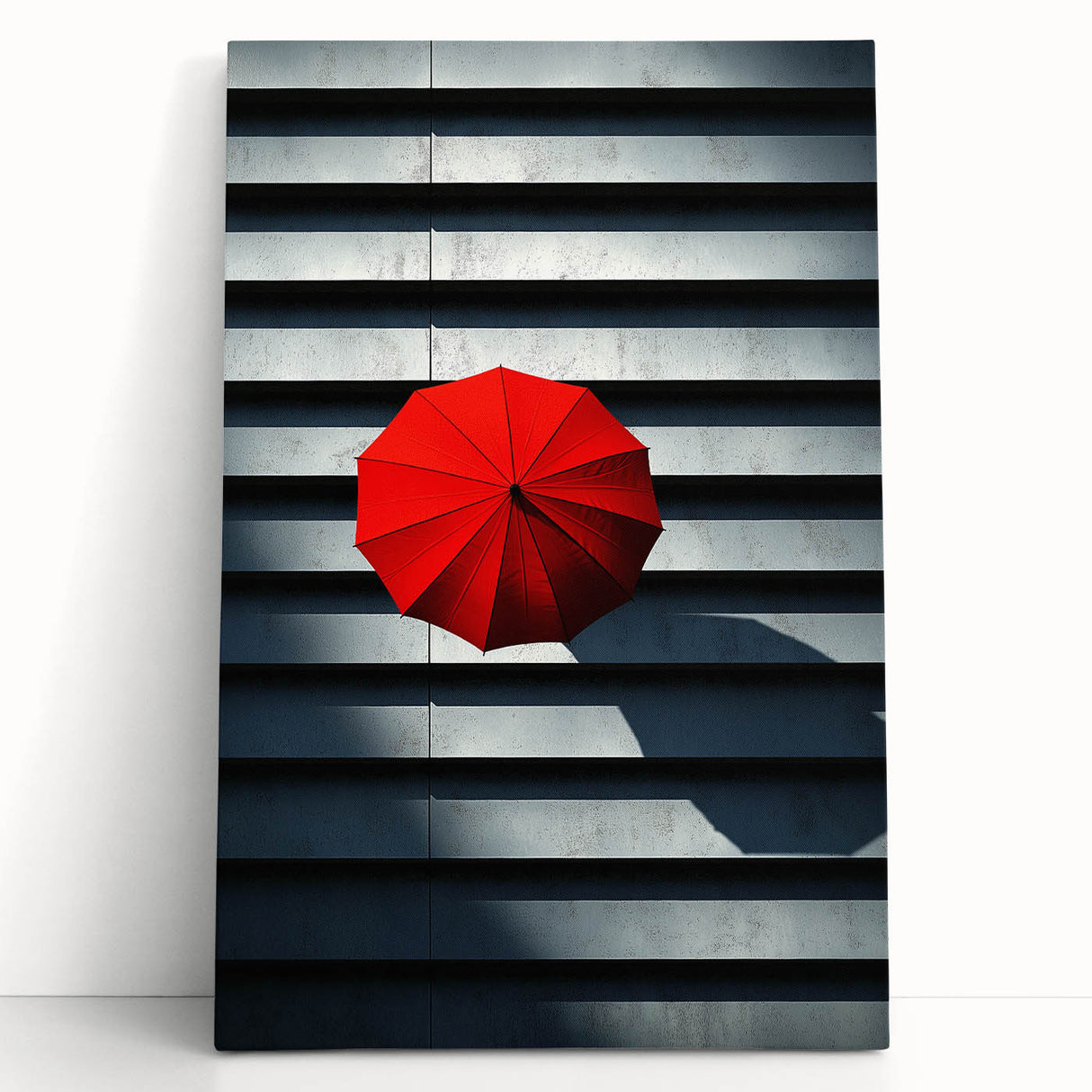 Black and white architectural sketch on a large stretched canvas, ideal for kitchen wall art or bedroom decor.