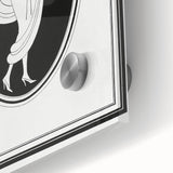 Elegant Art Deco Wall Art – Stylish Monochrome Fashion Illustration