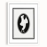 Elegant Art Deco Wall Art – Stylish Monochrome Fashion Illustration