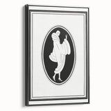 Elegant Art Deco Wall Art – Stylish Monochrome Fashion Illustration